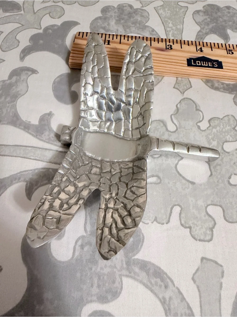 Silver Dragonfly trinket dish or tabletop decor